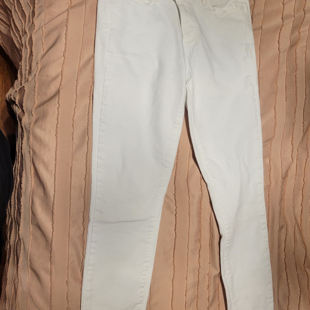 Paige Verdugo Ankle 🤍 Crisp White Skinny Jeans, Size 27